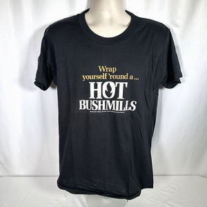 Vintage 80s Wrap Yourself Around a Hot Bushmills Whiskey Screen Stars L Shirt